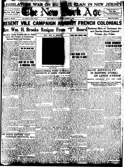 New York Age, Mar 19, 1921