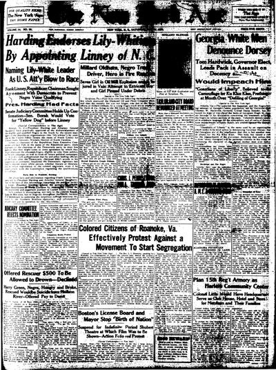 New York Age, May 21, 1921