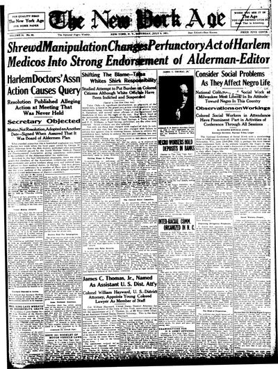 New York Age, Jul 9, 1921