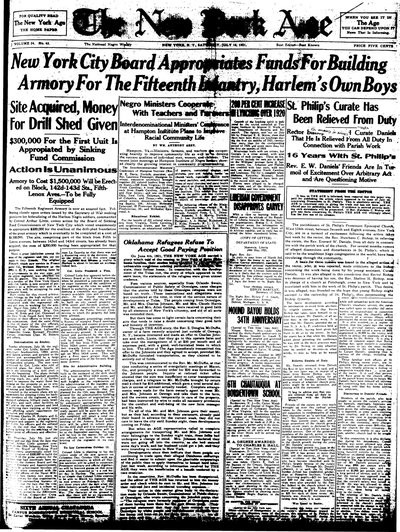 New York Age, Jul 16, 1921