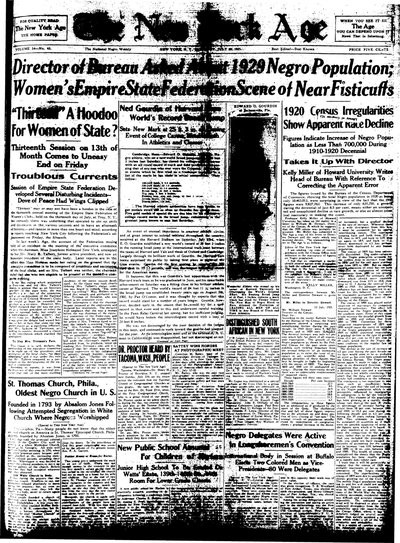 New York Age, Jul 30, 1921