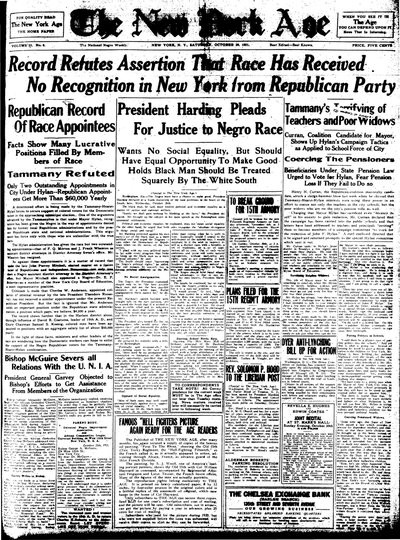 New York Age, Oct 29, 1921