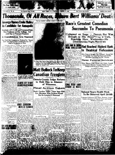 New York Age, Mar 11, 1922