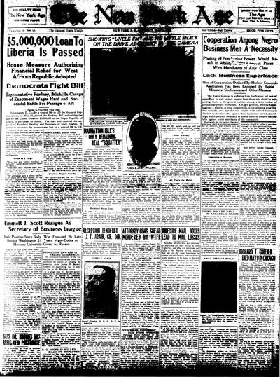 New York Age, May 20, 1922