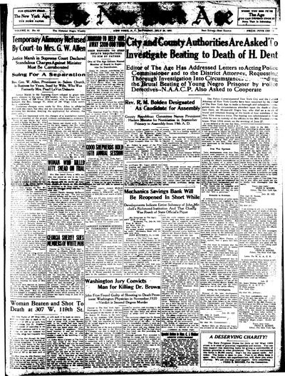 New York Age, Jul 29, 1922
