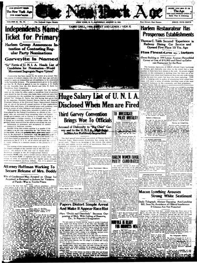 New York Age, Aug 12, 1922