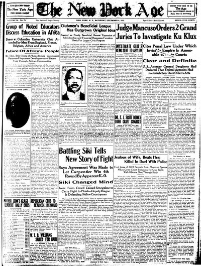 New York Age, Dec 9, 1922