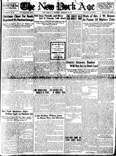 New York Age, Dec 30, 1922