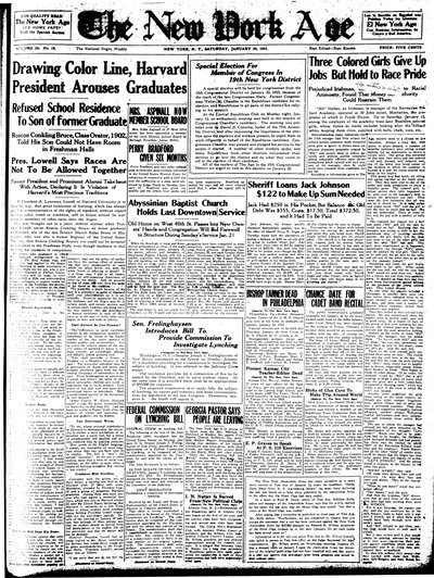 New York Age, Jan 20, 1923