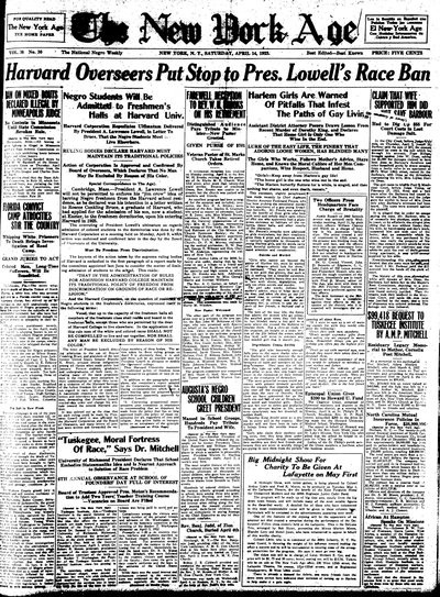 New York Age, Apr 14, 1923
