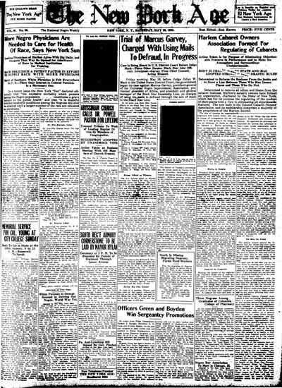 New York Age, May 26, 1923