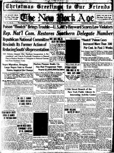 New York Age, Dec 22, 1923
