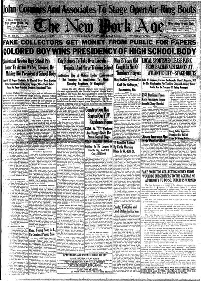 New York Age, May 9, 1925