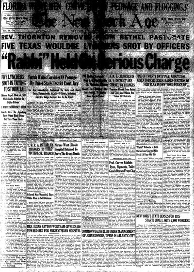 New York Age, May 30, 1925