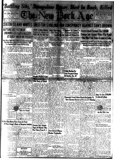 New York Age, Dec 19, 1925