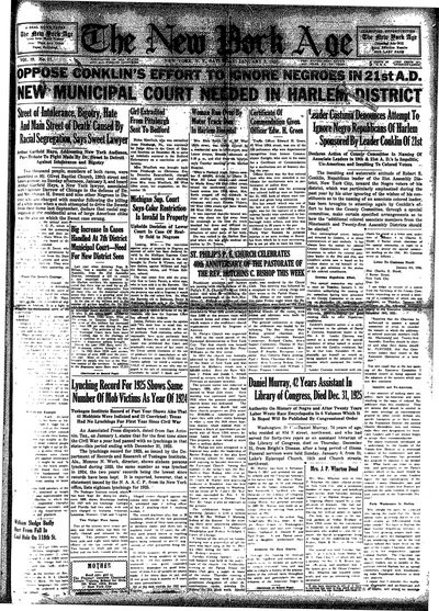 New York Age, Jan 9, 1926
