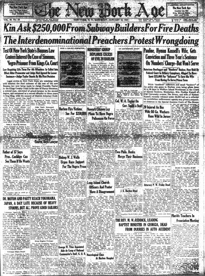New York Age, Jan 15, 1927