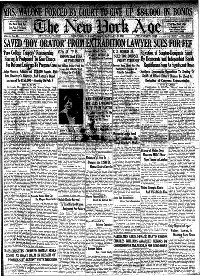 New York Age, Jan 29, 1927