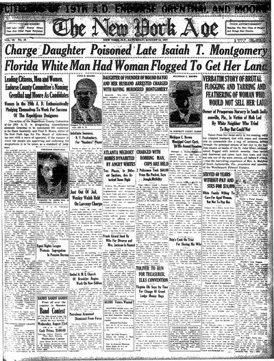 New York Age, Aug 13, 1927
