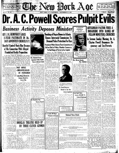 New York Age, Nov 16, 1929