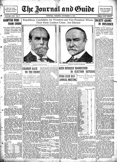Norfolk Journal and Guide, Nov 11, 1916