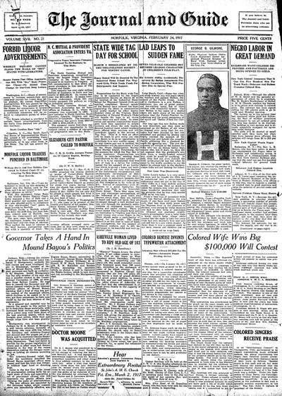 Norfolk Journal and Guide, Feb 24, 1917
