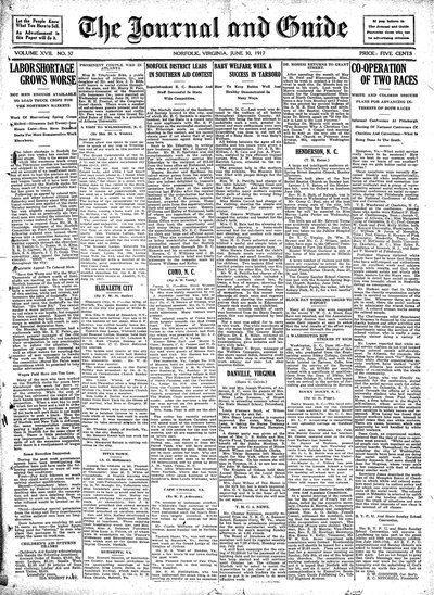Norfolk Journal and Guide, Jun 30, 1917