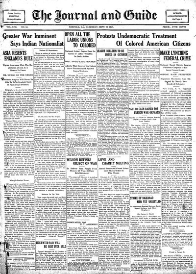 Norfolk Journal and Guide, Sep 29, 1917