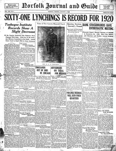 Norfolk Journal and Guide, Jan 8, 1921