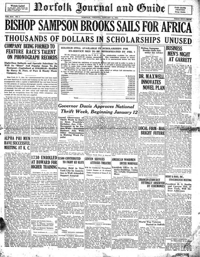 Norfolk Journal and Guide, Jan 15, 1921