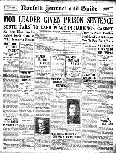 Norfolk Journal and Guide, Feb 26, 1921
