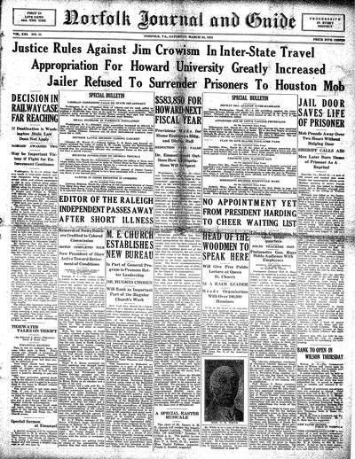 Norfolk Journal and Guide, Mar 26, 1921