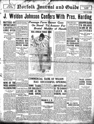 Norfolk Journal and Guide, Apr 9, 1921