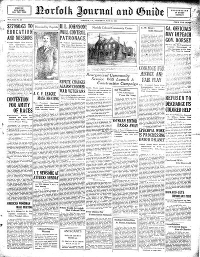 Norfolk Journal and Guide, May 21, 1921