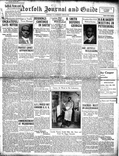 Norfolk Journal and Guide, Jun 25, 1921