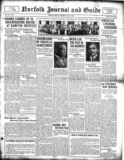 Norfolk Journal and Guide, Jul 16, 1921