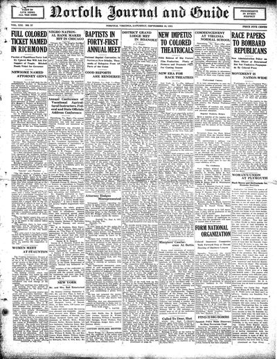 Norfolk Journal and Guide, Sep 10, 1921
