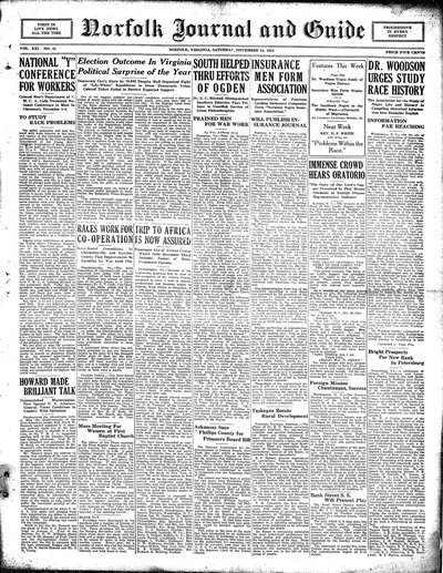 Norfolk Journal and Guide, Nov 12, 1921