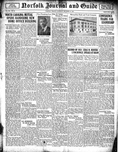 Norfolk Journal and Guide, Dec 31, 1921