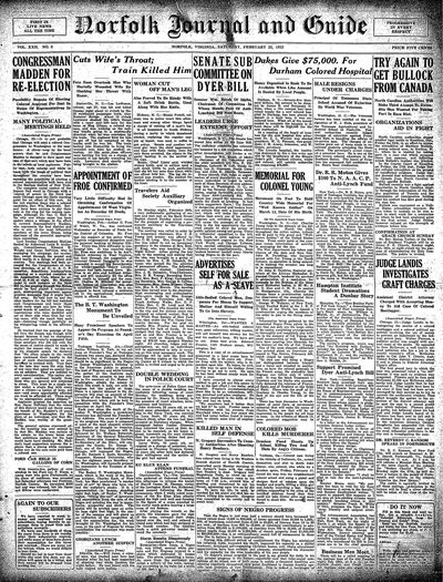 Norfolk Journal and Guide, Feb 25, 1922