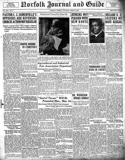Norfolk Journal and Guide, Apr 29, 1922