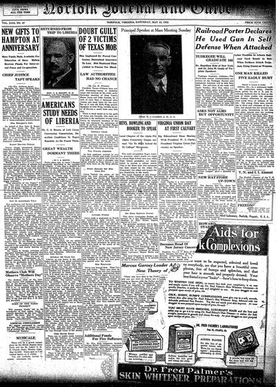 Norfolk Journal and Guide, May 13, 1922