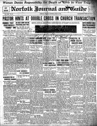 Norfolk Journal and Guide, Jul 15, 1922