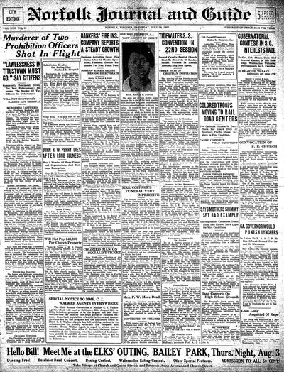 Norfolk Journal and Guide, Jul 29, 1922