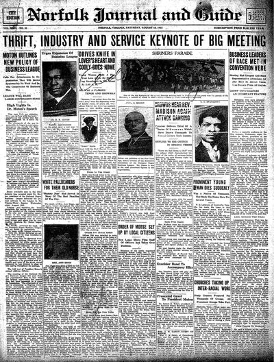 Norfolk Journal and Guide, Aug 19, 1922