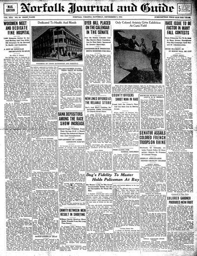 Norfolk Journal and Guide, Sep 9, 1922
