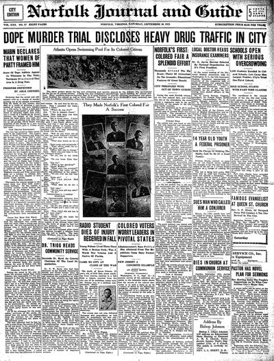 Norfolk Journal and Guide, Sep 16, 1922