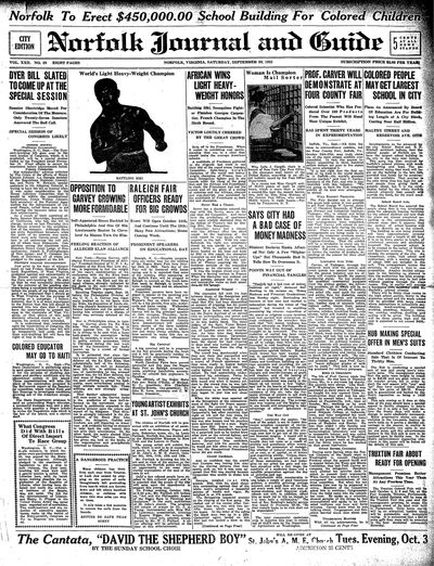 Norfolk Journal and Guide, Sep 30, 1922