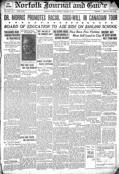 Norfolk Journal and Guide, Jan 13, 1923
