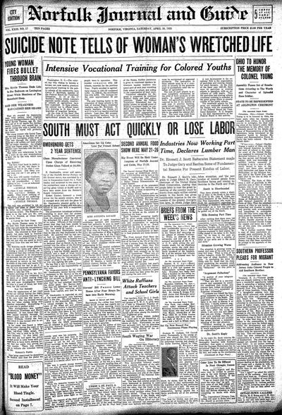 Norfolk Journal and Guide, Apr 28, 1923